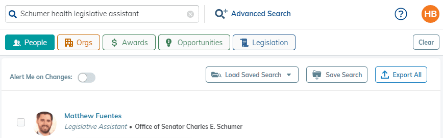 Search Legislative Assistant