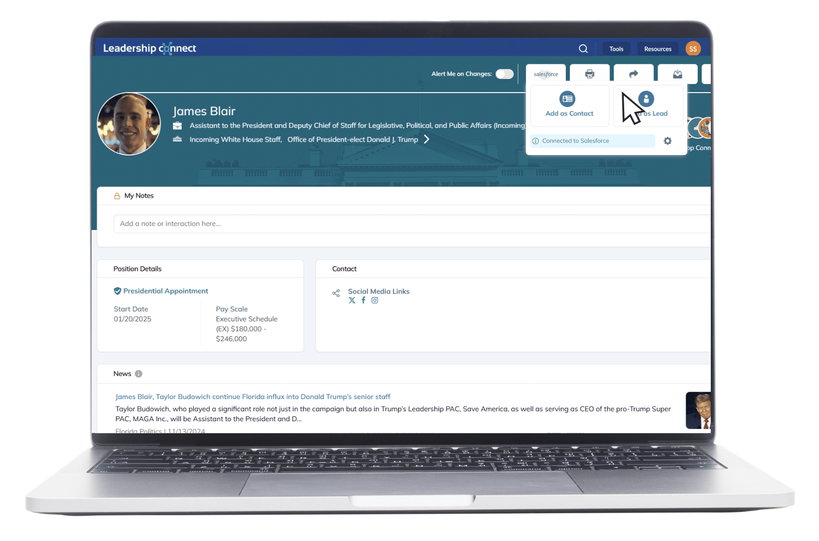 Demo Salesforce Data Integration | Leadership Connect