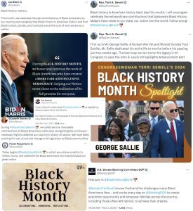 Black History month collage